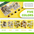 Keadic 202Pcs 5 Color No Sewing Jeans Buttons Replacement Kit with Metal Base, 17mm Metal Buttons Replacement Repair Combo Thread Rivets Tack Snap...