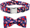 Dog Collar, 4 of July Independence Day American Flag Dog Bow Collar Boy Pet Collar Bowtie Duarble Dog Collars for Small Medium Large Dog...