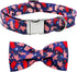 Dog Collar, 4 of July Independence Day American Flag Dog Bow Collar Boy Pet Collar Bowtie Duarble Dog Collars for Small Medium Large Dog...