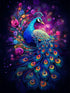 Ekuxom 5D Diamond Painting Kits for Adults, Peacock Diamond Art Kits for Beginner, DIY Animals Round Full Drill Diamond Art for Home Wall Decor 12...