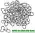 50PCS Swivel Clasps Lanyard Snap Hooks, Premium Key Chain Clip Hook Lobster Claw Clasp for Keychain Sewing Projects (3/4”Inside Width) (Silver)...