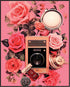Posterizer 1 pcs-vintage radio and flowers-pink girly collage-Abstract & Modern Art-Floral & Botanical Art-Gift for Art Lovers- UNFRAMED Wall Art...