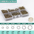 1400 Pcs Open jump rings for jewelry making supplies 6 Sizes/Box Jump Rings for key chain making kit with 1Pcs Jump Ring Open/Close Tool (Gun blak...