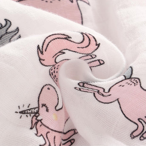 Miracle Baby 2 Pack Muslin Swaddle Blanket for Girl Boy, 47"x47" 100% Cotton Muslin Extra-Large Swaddle Blankets, Breathable Muslin Swaddling Wrap...