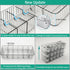 Cable Storage Boxes Organizers 2 Pack,Cord Charger Storage Organizer Box Case with 20pcs Cable Ties,Stackable,Clear...