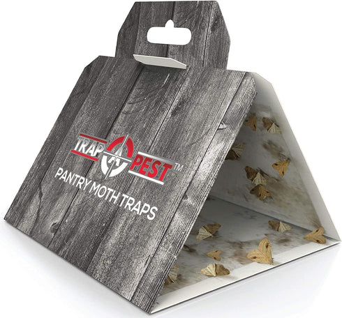 8 Pack Pantry Moth Traps- Safe and Effective for Food and Cupboard- Glue Traps with Pheromones for Pantry Moths...