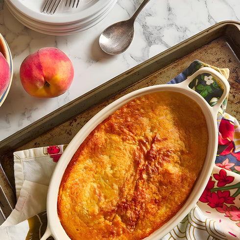 Calhoun Bend Mill Peach Cobbler Mix | Easy to Make Classic Southern Dessert | Versatile Crust Mix for Peach & Other Fruit Fillings | Sweet and Cru...