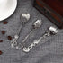 Fdit Vintage Style Coffee Spoons Set 3Pcs Dessert Spoons Royal Style Metal Carved Teaspoons for Kitchen Dining Bar and Tea Parties...