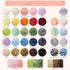NICEEC 3 Skeins Soft Chenille Yarn Blanket Yarn for Knitting Fancy Yarn for Crochet Weaving DIY Craft Total Length 3×85m (3×93yds, 3×50g)_Spring G...