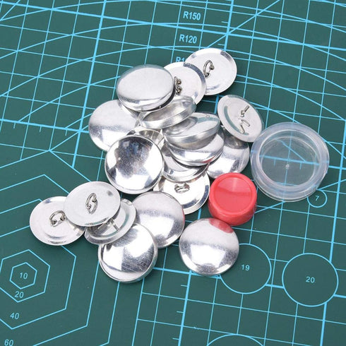 Self Cover Buttons, Craft Covered Button Kit, Buttons to Cover with Flat Backs, 10 Set Round Button Base, DIY Fabric Covered Button Kit, Size 20mm...