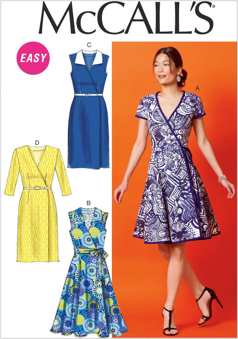 McCall Pattern Company M6959 Misses' Dresses and Belt, Size A5 "6-8-10-12-14"...
