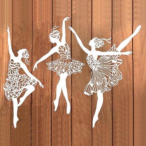 9 Pieces BALLET DANCER Cutting Dies, Dance Metal Stencil for Cards Making,DIY Scrapbook,Handmade Invitation Card Postcard,Release Stress,Embossing...