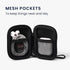 kwmobile Neoprene Case Compatible with in-Ear Headphones - 2.3 x 3.5 inches (6 x 9 cm) Case with Zip - Black...