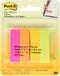 Post-it Page Marker 670-4-D, 1/2 in x 1.75 in (12,7 mm x 44,4 mm) Rainbow...