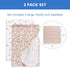 Delta Children 100% Cotton Flannel Baby Receiving Blankets for Girls and Boys – 30x30 Inches (Pack of 2), Pink Floral...