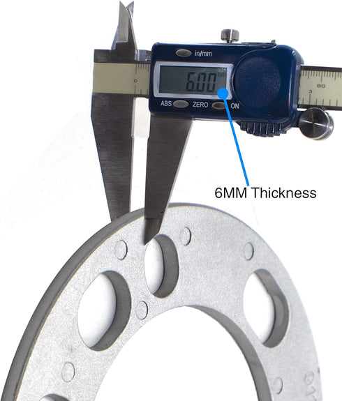 Wheel Accessories Parts Set of 2 Universal Wheel Spacers 6mm (1/4") Thickness Fit 5x135mm, 5x139.70mm (5x5.50), 6x139mm (6x5.50) Die Cast Wheel Sp...
