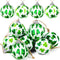 St. Patrick's Day Ball Ornaments, 12PCS Green Shamrocks and Hat Fabric Wrapped Balls, Decorative Hanging Ornaments for Tree Home Office Bedroom Pa...