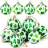 St. Patrick's Day Ball Ornaments, 12PCS Green Shamrocks and Hat Fabric Wrapped Balls, Decorative Hanging Ornaments for Tree Home Office Bedroom Pa...