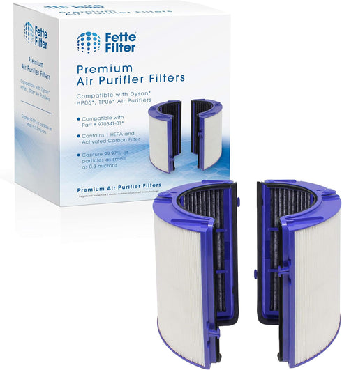 Fette Filter - Premium Air Purifier Filter Replacement Compatible with Dyson HP06, HP09, TP06, TP09, PH01, PH02, PH03, PH04, HP07, TP07 (Part No.9...