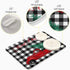 Oarenol Christmas Buffalo Truck Dish Drying Mat Black White Plaid Large 18 x 24 Inch Reversible Drying Mat for Kitchen Counter...