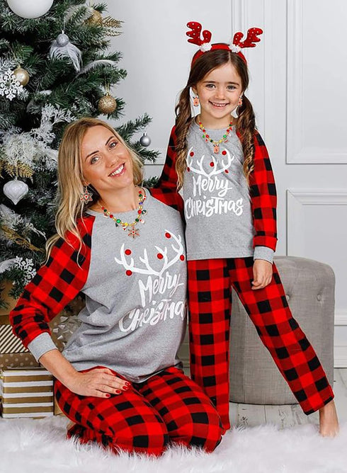 NVENF Christmas Necklace Earrings for Women Holiday Snowflake Reindeer Santa Clause Pendant Collar Necklace Xmas Themed Drop Dangle Earrings Festi...
