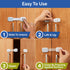 Child Safety Strap Locks (10 Pack) Baby Locks for Cabinets and Drawers, Toilet, Fridge & More. 3M Adhesive Pads. Easy Installation, No Drilling Re...