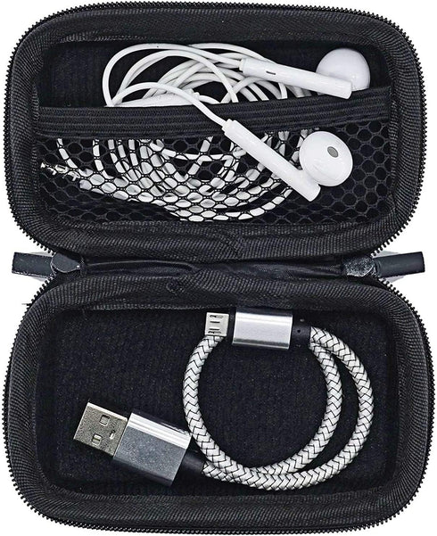USB Flash Drive Case Bag, EVA Shockproof, Pressure Proof and Waterproof Hard Carrying Travel Case Bag for USB Cable, Earphones, Memory Cards, U Di...