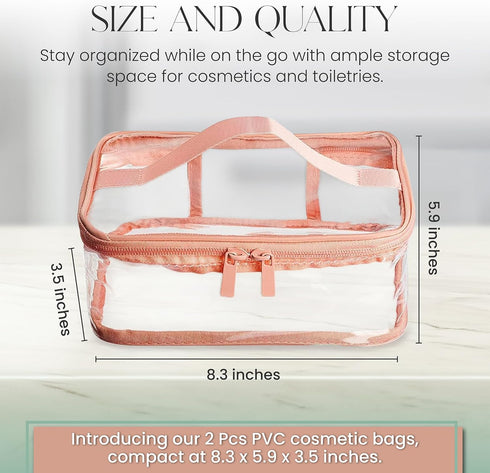 Travel Toiletry Bag, Waterproof, 2 Pack...