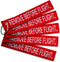 AIXEPA 5x Remove Before Flight Red/White Key Chain 5.5" x 1" by (5 Pack)...