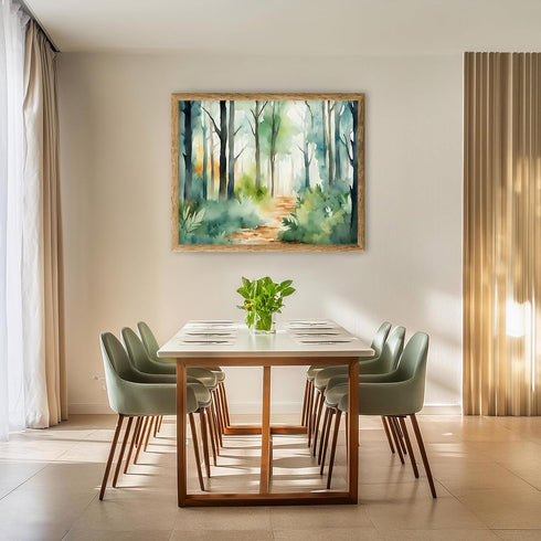 Posterizer 1 pcs- beautiful jungle trees scenary landscape 10-Landscape & Nature Art-Floral Botanical Art- Decor for Home & Office- unframed wall ...