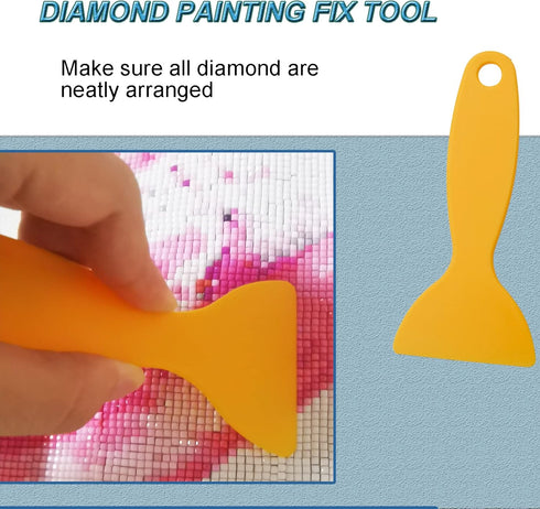 Benote Diamond Art Painting Accessories Tools, Diamond Paint Brush, Straightener Fix Tool, Silicone Foldable Funnel, 5D Diamond Art Kits for Diamo...