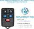 Keyless2Go Replacement for New Keyless Entry Remote Car Key Fob for Select Freestar Windstar Monterey Blackwood Vehicles That Use CWTWB1U511 (2 Pa...