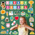 53PCS Back to School Cutouts Decoration, School for First Day of Classroom Theme Essentials Wall Decal Bulletin for Book Chalkboard for Teen-Agers...