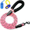 Heavy Duty Rope Dog Leash with Soft Padded Handle 5 ft Long - for Large Medium Dogs Small Puppy with A Free Poop Bags Dispenser and A Free Dog Tra...