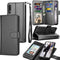 Galaxy A50 Case, Galaxy A30S / A50S / A50 Wallet Case, Luxury Cash Credit Card Slots Holder Carrying Folio Flip PU Leather Cover [Detachable Magne...