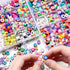 960Pcs Polymer Clay Beads Bracelet Making Kit, 48 Styles Trendy Cute Fruit Smile Face Mixed y2k Beads Charms for Bracelets Necklace Earring Jewelr...