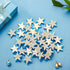 30 PCS Flat Bottom Rhinestones Inlaid Five-Pointed Star Decorative Buttons Alloy Gold Embellishment Decorations Handmade DIY Clothing Gift Party S...