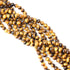 45PCS 8mm Natural Yellow Tiger Eye Stone Gemstone Round Loose Beads for Jewelry Making DIY Findings 1 Strand 15"...