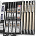 Nicpro 5 PCS Art Mechanical Pencils Set, Metal Drafting Pencil 0.3 & 0.5 & 0.7 & 0.9 & 2mm Graphite Lead Holder(4B 2B HB 2H Colored) for Sketching...