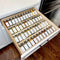 Clear Acrylic Spice Drawer Organizer, 4 Tier- 2 Set Expandable From 13" to 26" Seasoning Jars Drawers Insert, Kitchen Spice Rack Tray for Drawer/C...