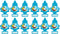 LITTLE TREES Car Air Freshener | Hanging Paper Tree for Home or Car | Caribbean Colada | 12 Pack...