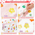 Henoyso 4 Pcs Clear Small Makeup Bag with Zipper Cute Flower Daisy Heart Strawberry Cosmetic Bags Transparent Makeup Pouch Cartoon Pencil Case Wat...