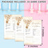 Baby Shower Party Game, Bear Baby Predictions and Advice Cards, 25 Sets Baby Gender Reveal Party Game Supplies Favors - B01...