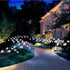 KNONEW 2Pack Solar Garden Lights Decoration, 12LED Solar Outdoor Lights, Solar American Flag Lights, Waterproof Solar Lights for Patio Pathway Out...