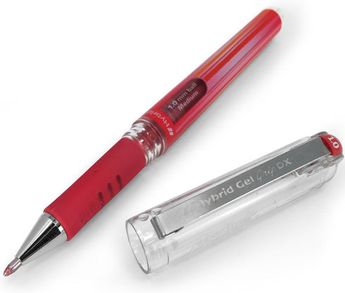 Pentel Hybrid Gel Grip Metallic Pen – 1.0mm Rollerball – Green, Gold, Red, Silver and White - Set of 5 - K230...