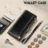 Antsturdy Compatible with iPhone 13 Pro Max Wallet Case,RFID Blocking PU Leather Phone Case Women Men Kickstand Flip Cover Wrist Strap Zipper Cred...