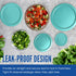 Replacement Lid for Pyrex 5" Storage Plastic Cover 2 Cup Bowl 7200-PC Turqoise (6-Pack)...