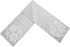 Comfy Hour Let It Snow Collection 13"x72" Silver Snowflake Table Runner, Polyester...