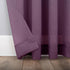 No. 918 Erica Crushed Sheer Voile Rod Pocket Curtain Panel, 51" x 84", Purple...