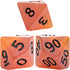 Gate Keeper Games and Dice: Sea Glass Dice: Firebrand - 7pc RPG Set, Flaming Yellow & Fire Damage Orange Frosted Matte Resin, Role Playing Games D...